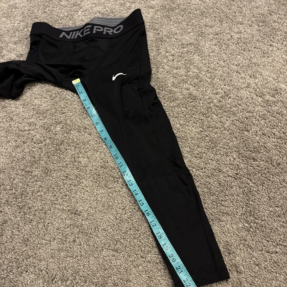 Mens Nike Pro 3/4 Spandex Tights Compression Pants Black CJ0961 Medium